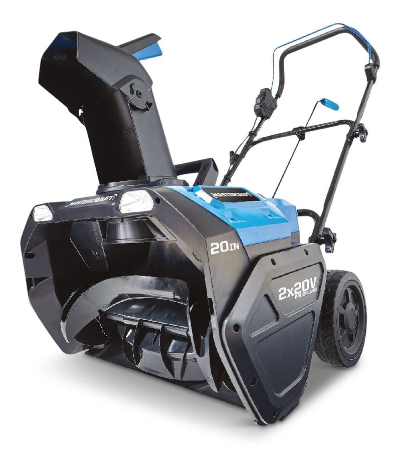Mastercraft 2x20V Single Stage Cordless Snowblower with PWR POD 5.0Ah Battery, 20-in W4