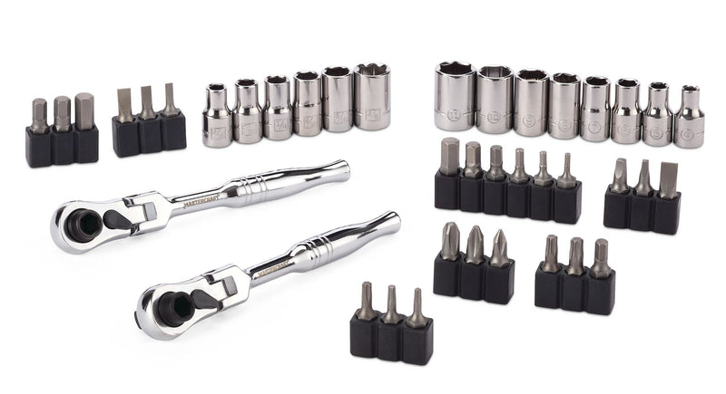 Mastercraft 39 Piece 1/4" Micro Ratchet/Driver Set C6