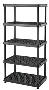 Mastercraft 5-Shelf Resin/ Plastic Storage Rack/ Shelving Unit, 36 x 24 x 72-in