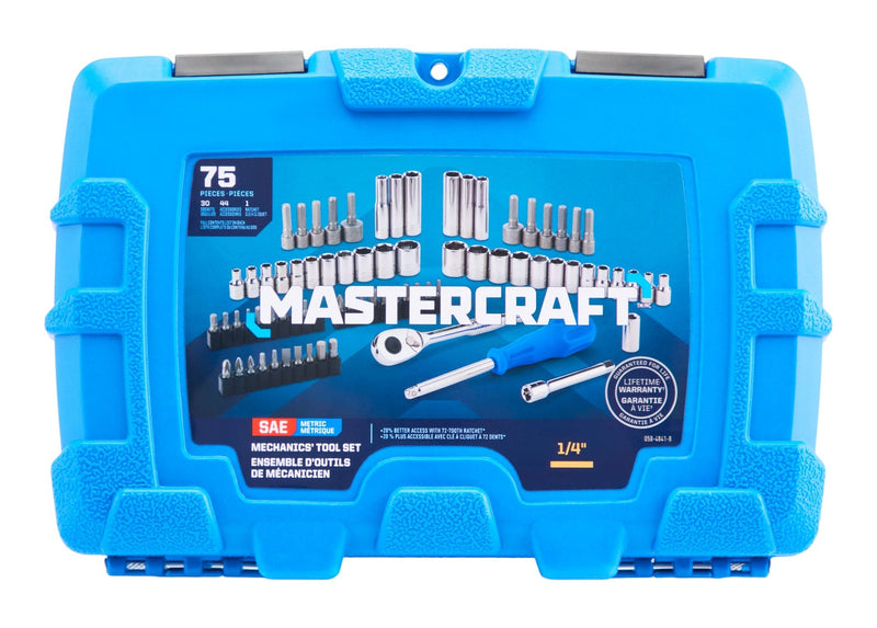 Mastercraft 75 Piece 3/8" Drive Socket Set C6