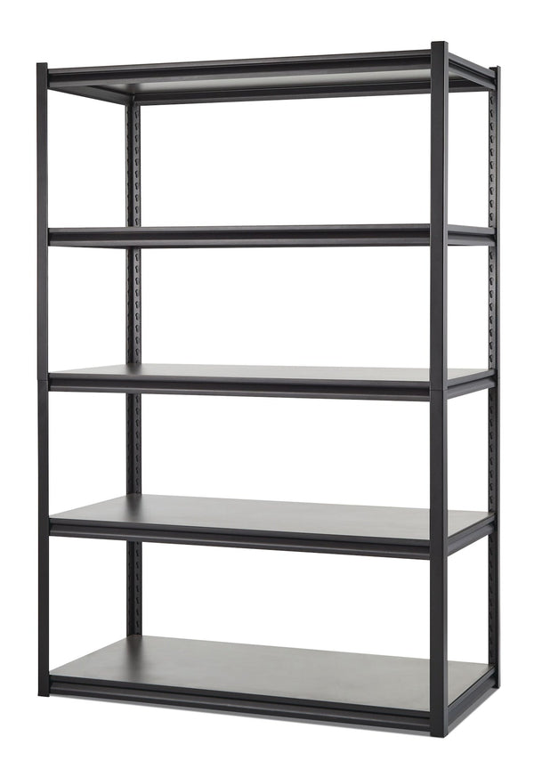 Mastercraft Adjustable 5-Shelf Steel Metal & Wood Storage Rack/Shelving Unit, 48 x 24 x 72-in C5