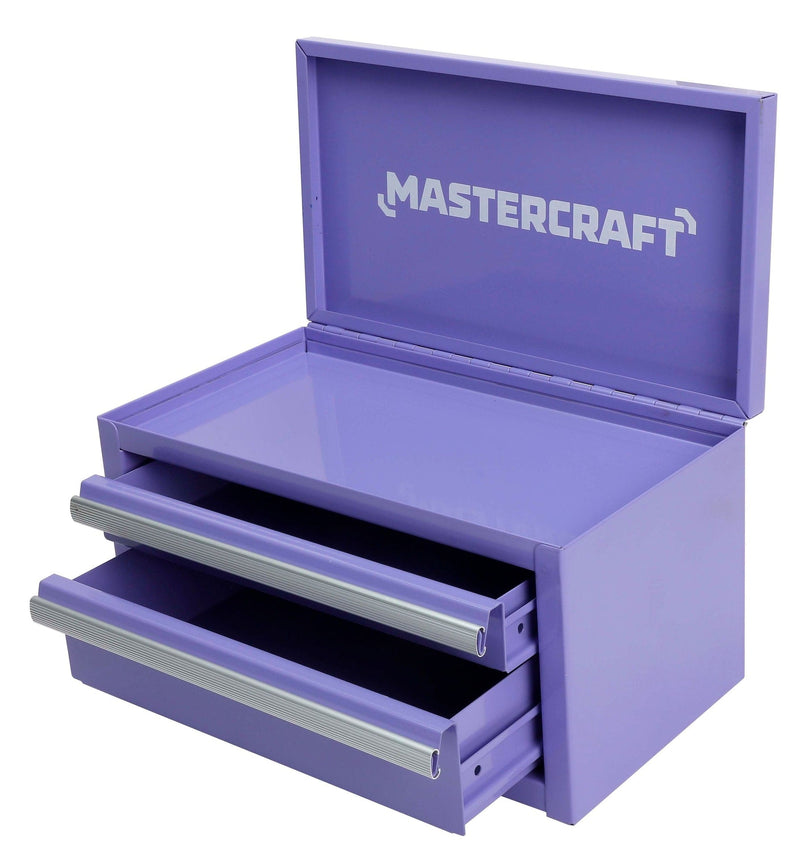 Mastercraft Mini Toolbox with 2 Drawers, Lilac F4
