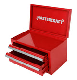 Mastercraft Mini Toolbox with 2 Drawers, Red