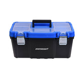 Mastercraft Portable Plastic Tool Box with Removable Tray & Tray Top, Blue, 19-in, Mastercraft Jumbo Hex Key Set/Allen Wrench Set, Metric, High...