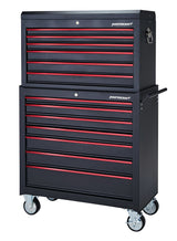 Mastercraft Rolling Tool Storage Cabinet with 7 Drawers, Black, 36-in