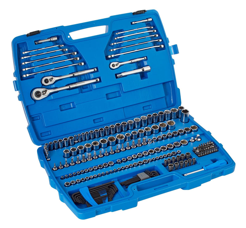 Mastercraft Socket Set, 233-pc, SAE / Metric, Nickel-Chrome Plating F6