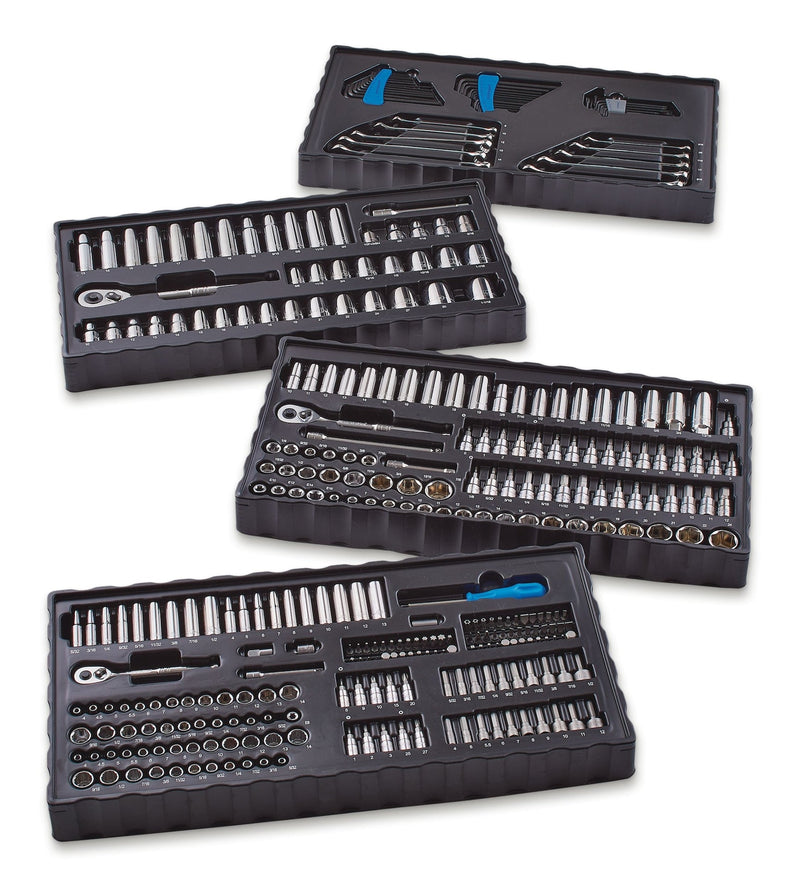 Mastercraft Socket Set, 350-pc, SAE / Metric, CRV, Nickel-Chrome Plating W2