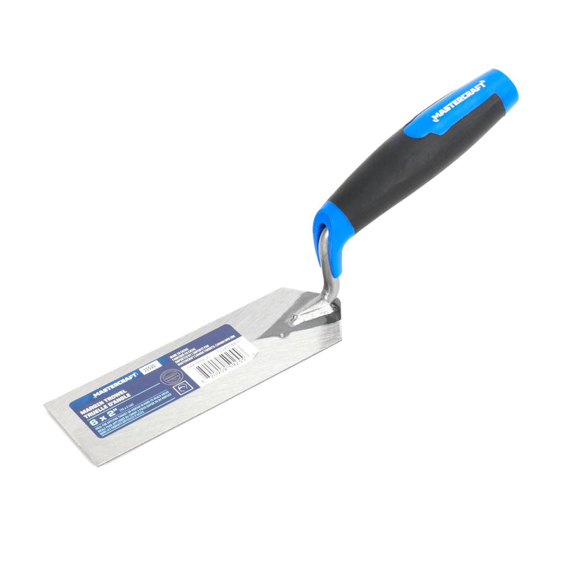 Mastercraft Tempered Steel Flat & Margin Trowel For Masonry & Concrete Work, 2 x 6-in G7