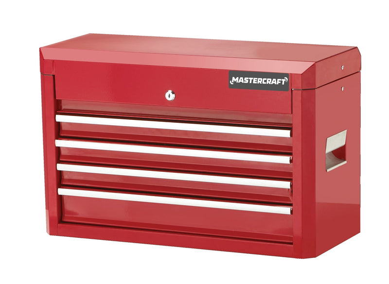 Mastercraft Tool Chest with 4 Drawers, Deep Red, 24-in M9
