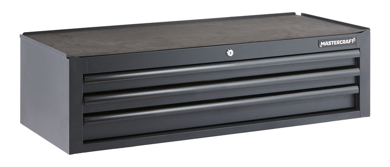 Mastercraft Tool Storage Mid-Chest, 3 Drawer, 41-in, Black W5