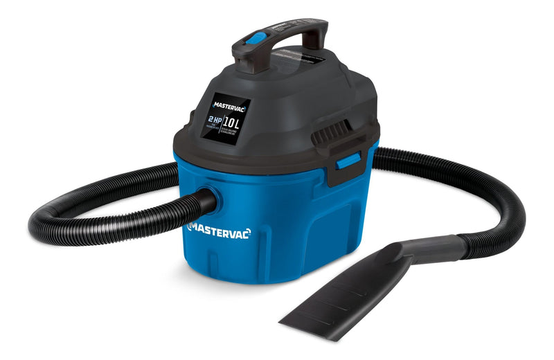 Mastervac AA255 2.0 Peak HP Wet/Dry Shop Vacuum with Hose and Accessories, 10-L F3