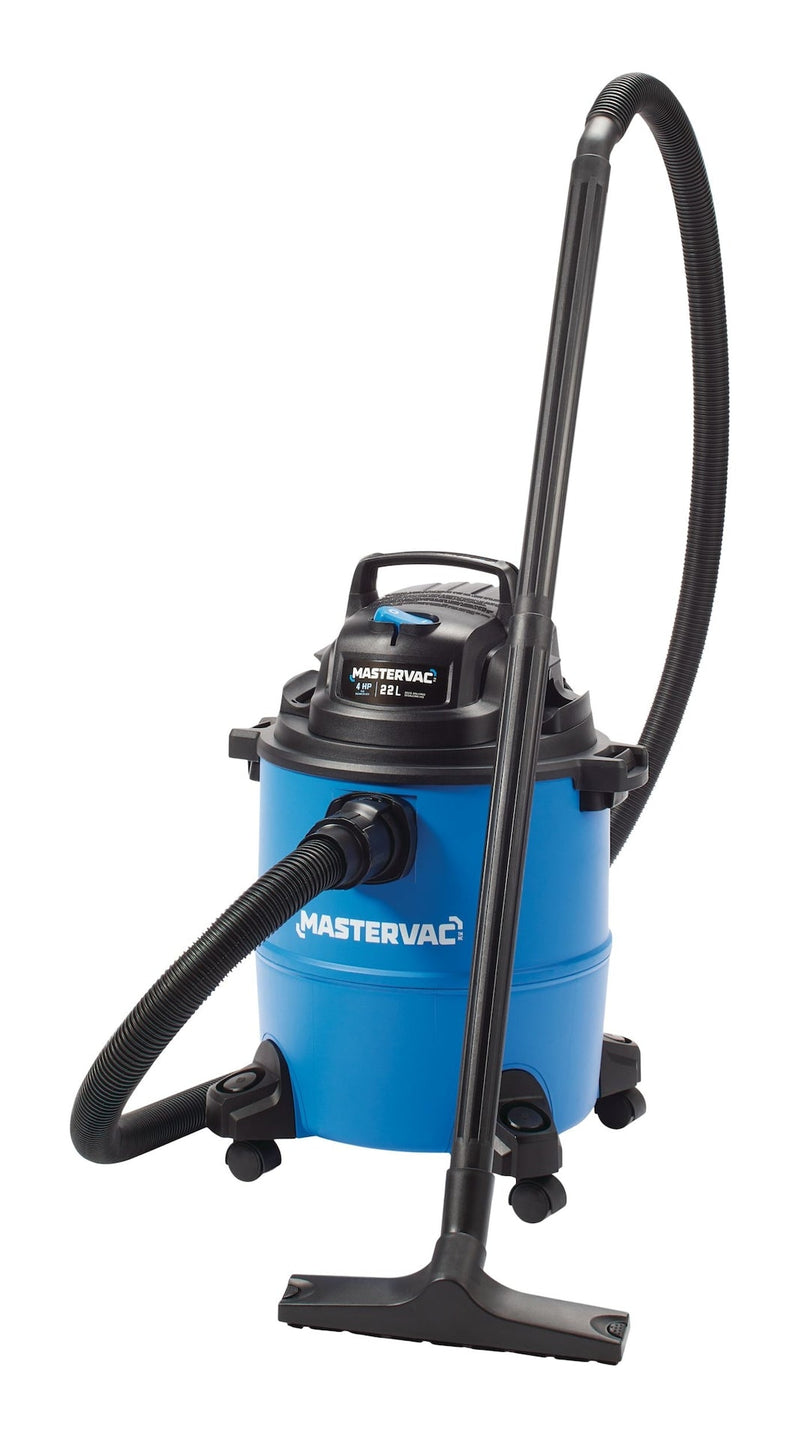 Mastervac VOC608PF 4.0 Peak HP Wet/Dry Shop Vacuum with Hose & Accessories, 22-L H2