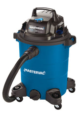 Mastervac VOC809PF 4.0 Peak HP Wet/Dry Shop Vacuum with Anti-Bacterial Cartridge Filter, 30-L