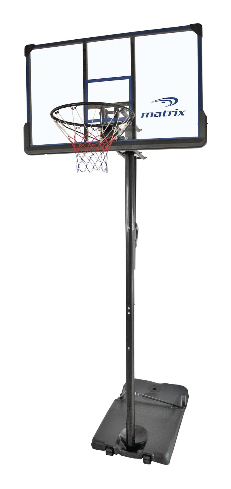 Matrix Portable Adjustable Basketball Backboard, Hoop & Net System, 48-in R6