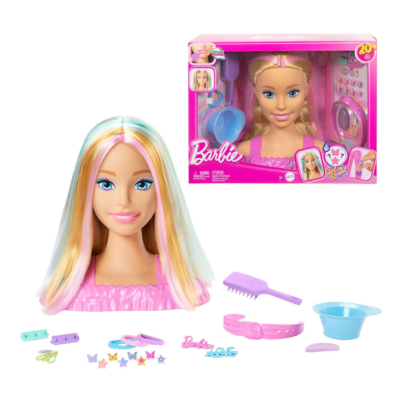 Mattel Deluxe Barbie Blonde Styling Head, Assorted Styles V3