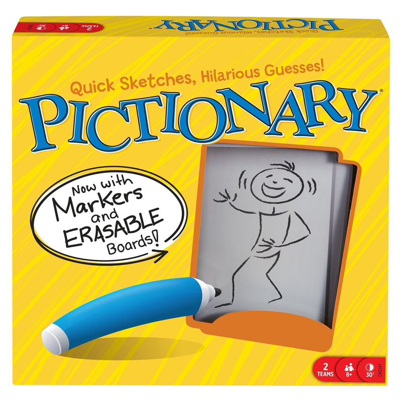 Mattel Pictionary Board Game Party Box for Family, Adults & Kids, Indoor Game, Ages 8+ M7