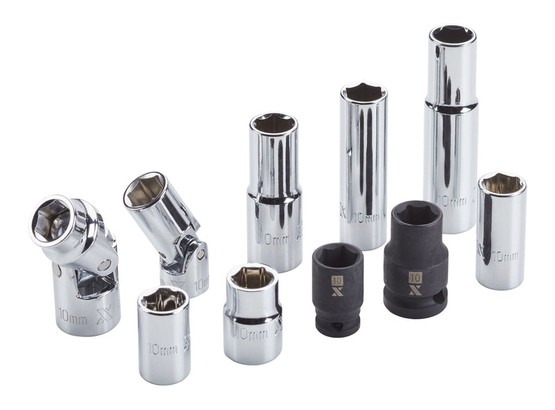 MAXIMUM 10-mm Socket Rail, 10-pc C8