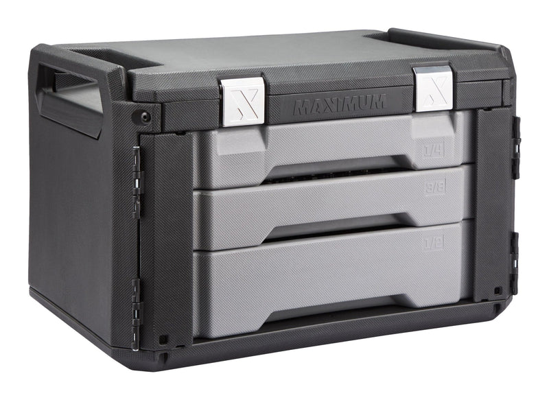 MAXIMUM 263 Piece Socket Set, 3 Drawer Case X7