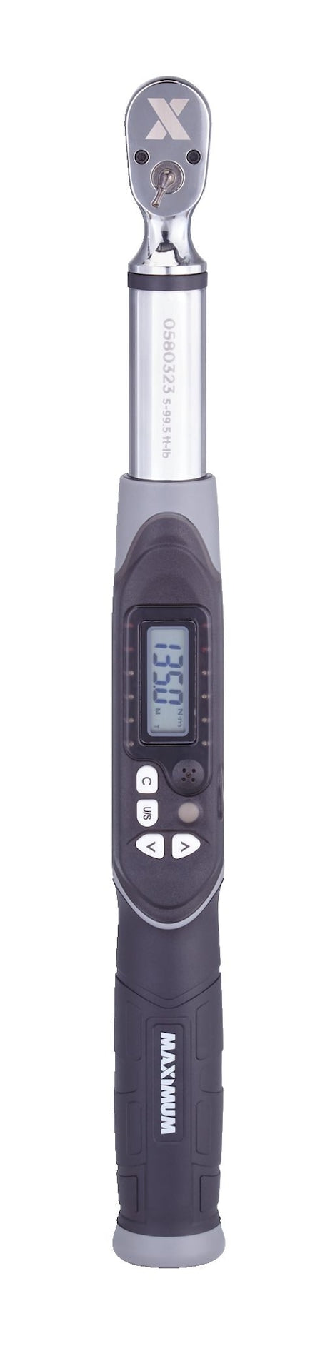 MAXIMUM 3/8-in Drive Digital Torque Wrench, 5-99.5 ft-lbs F4