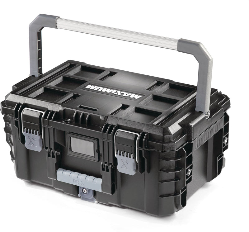 MAXIMUM Brix Modular Portable Medium Toolbox/Tool Storage, IP65, 23x16x11-in L1
