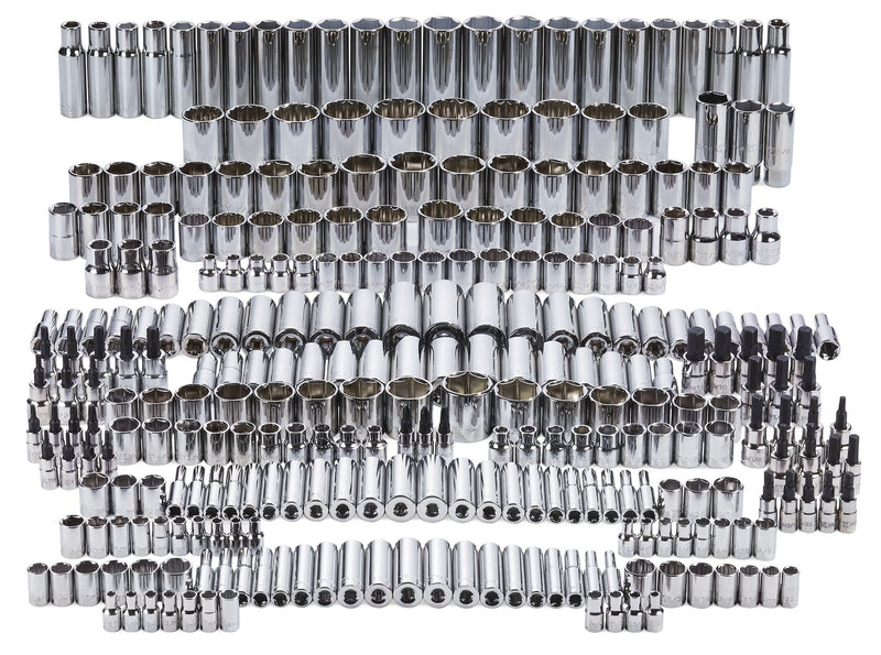 MAXIMUM Master Socket Set, 300-pc, CRV, Nickel-Chrome Plating N5