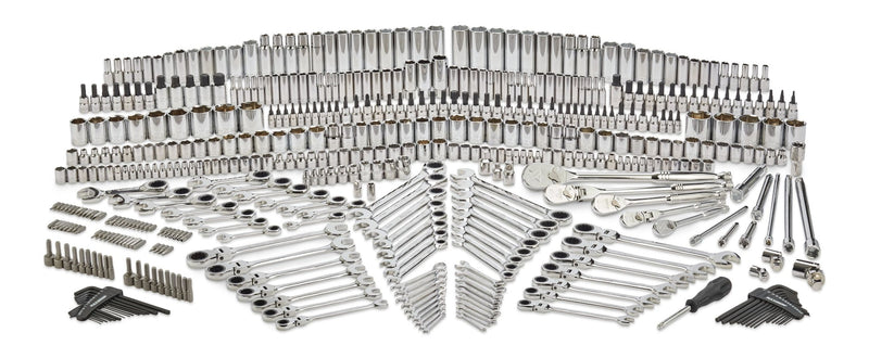 MAXIMUM Master Socket & Wrench Set, 500-pc, CRV, Nickel-Chrome Plating G9