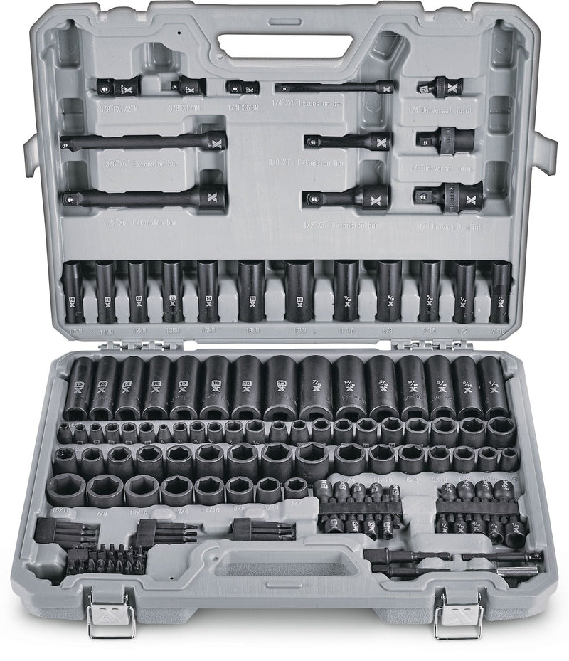 MAXIMUM Professional Grade Impact Socket Set, 150-pc, SAE / Metric, CRMO O6