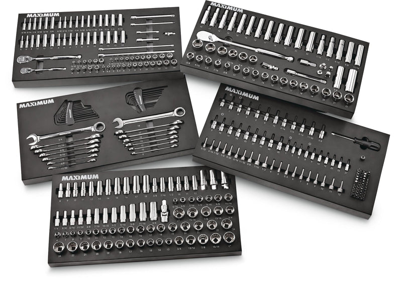 MAXIMUM Professional Grade Socket Set, 346-pc, CRV, Nickel-Chrome Plating S5