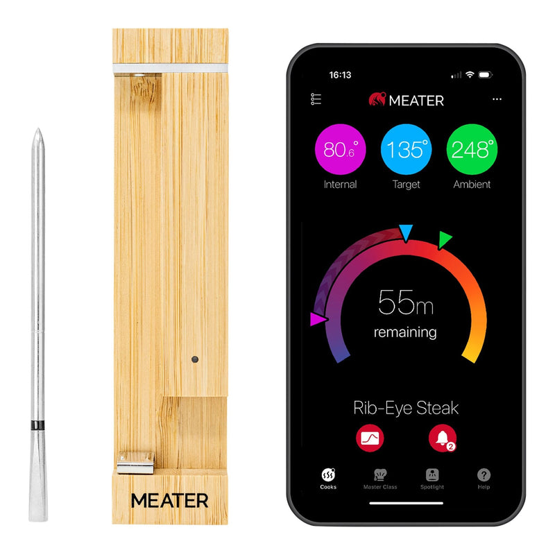 MEATER 2 Plus Wireless BBQ Food & Meat Thermometer with Bluetooth, Silver D1