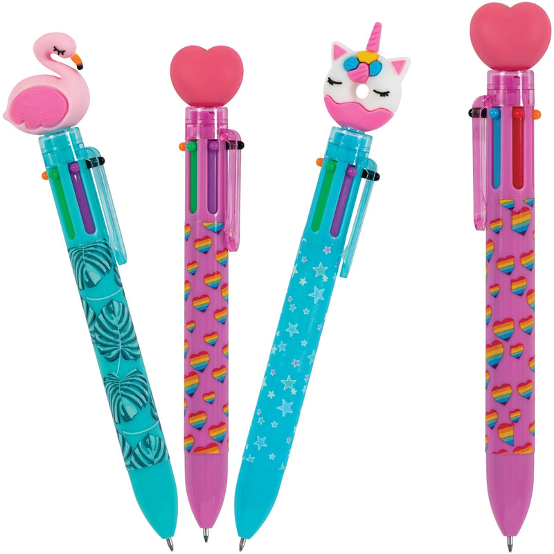 Merangue Pen With Fun Toppers, Assorted Colours G2