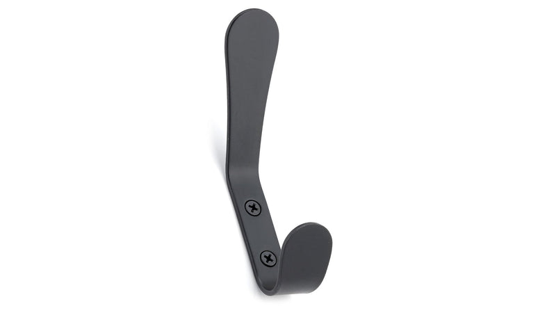 Metal Utility Double Hook, Matte Black K8