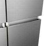 Midea 33 in. 22.8 cu ft. Stainless Steel Counter Depth Bottom Mount Refrigerator with Auto Ice Maker in Freezer