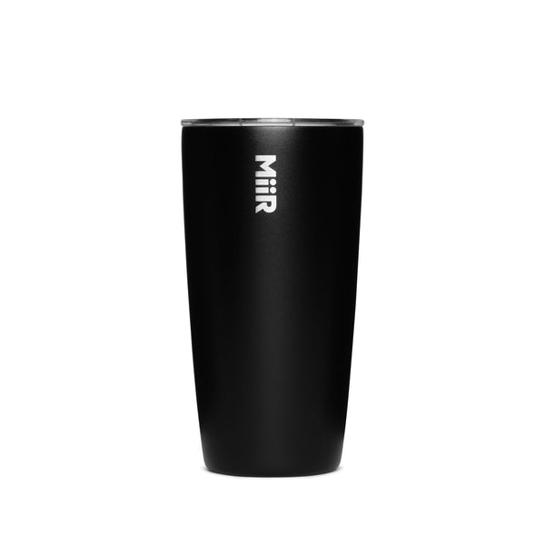 MiiR Insulated Stainless Steel Travel Tumbler with Press-Fit Slide Lid, Black, 16-oz E2