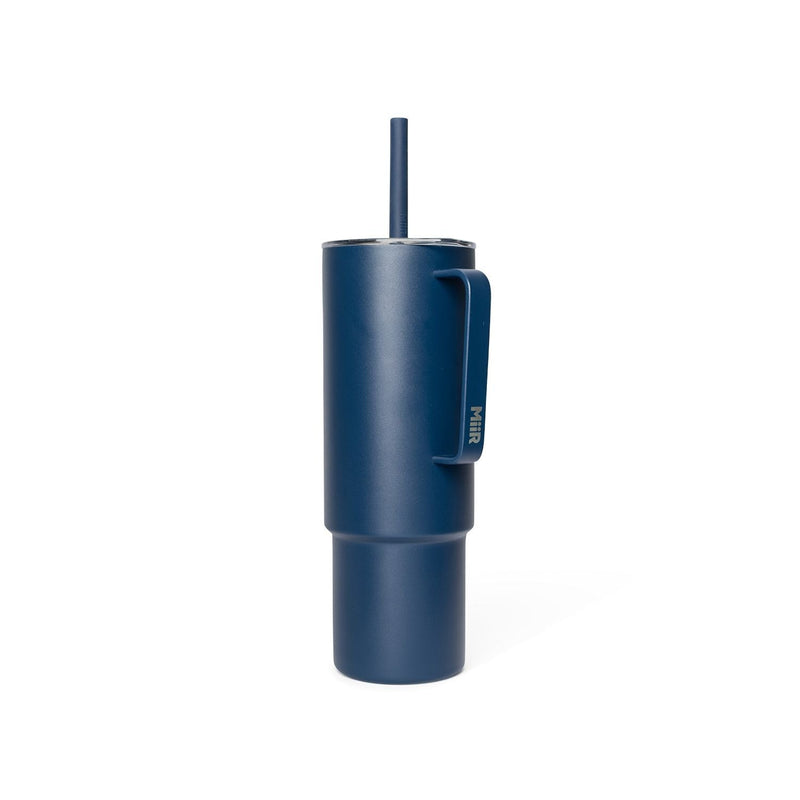 MiiR Stainless Steel Insulated All Day Straw Cup with Handle, Tidal Blue, 32-oz K5