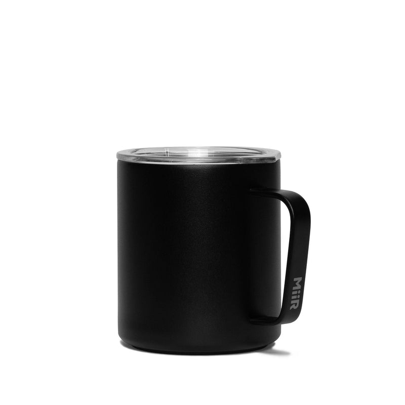 MiiR Stainless Steel Insulated Camp Cup with Press-Fit Slide Lid, Black, 12-oz U1