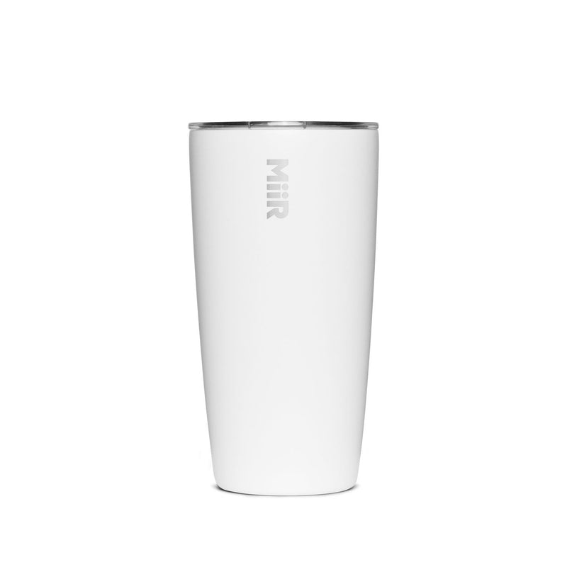 MiiR Stainless Steel Insulated Travel Tumbler with Press-Fit Slide Lid, White, 16-oz B3