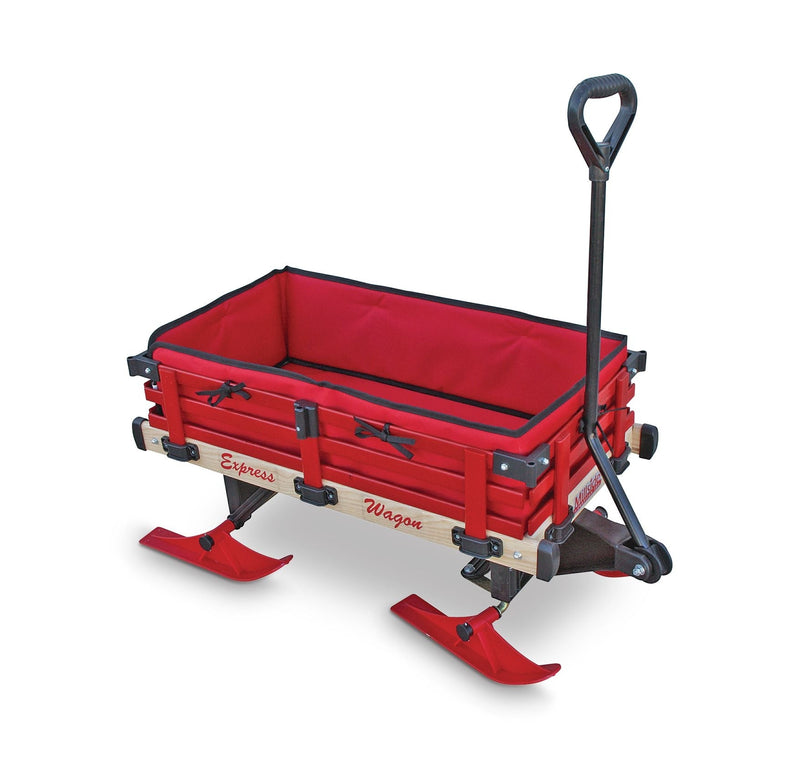 Millside Industries All-Season Foam Padded Seat Cushion & Side Pads For Convertible Wagon Sleigh/Sled, Red Y8
