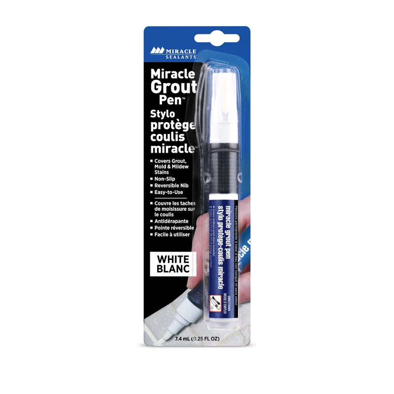 Miracle Sealant Non-Slip Grout Pen, White, 7.4-mL H7
