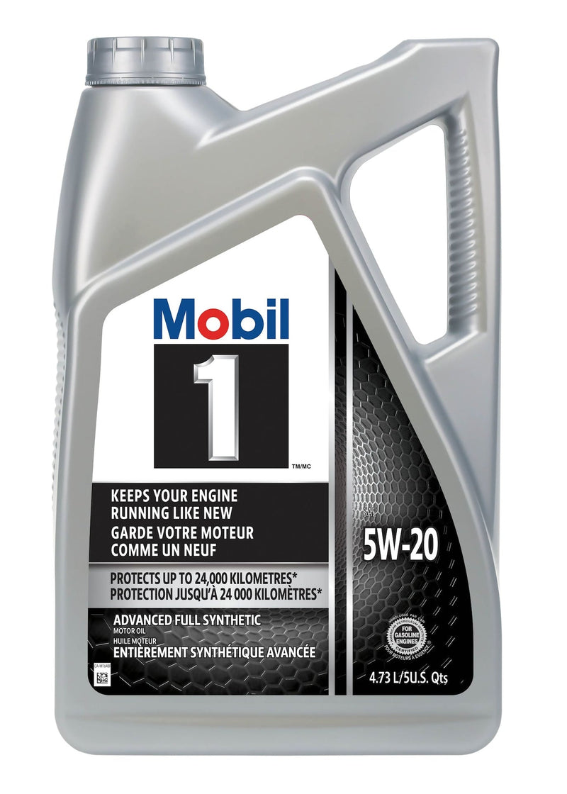 Mobil 1 5W20 Synthetic Engine/Motor Oil Set, 4.73-L + 1-L K9