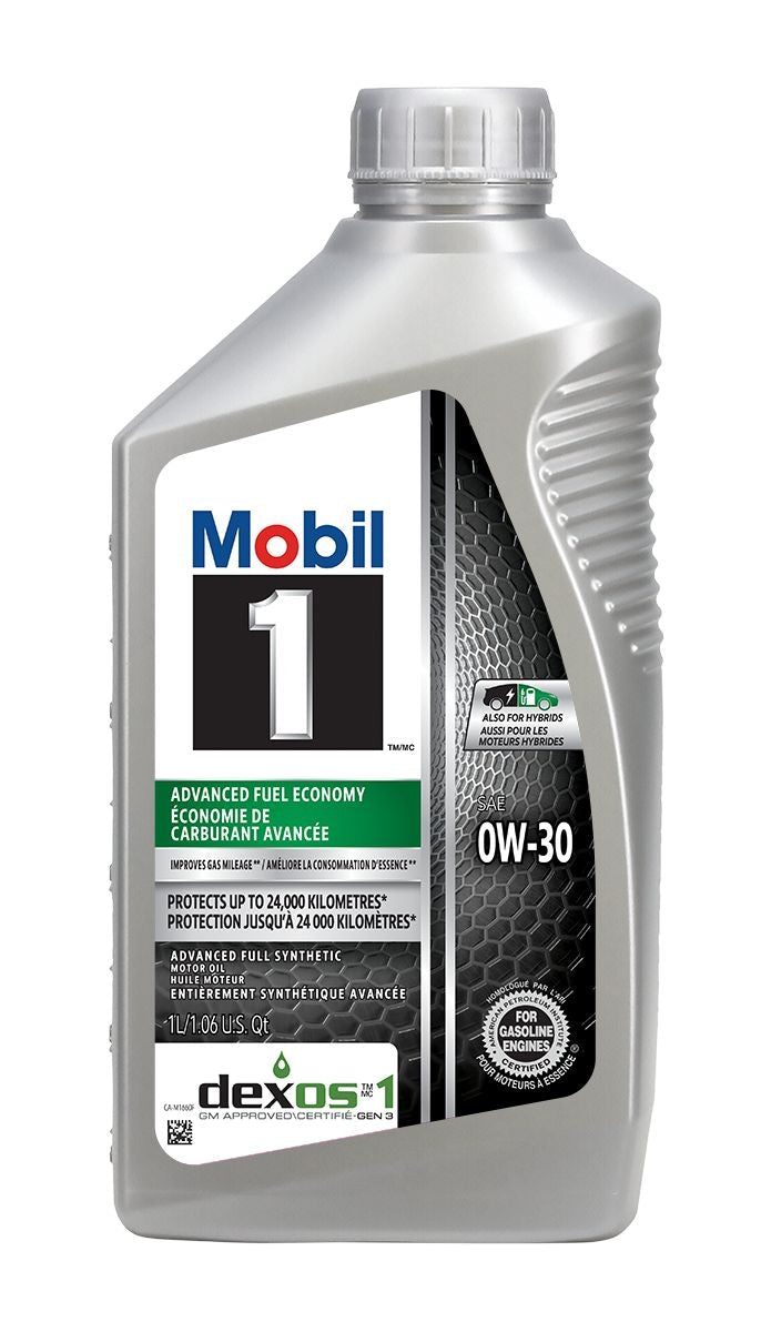 Mobil 1 Advanced Fuel Economy 0W30 Synthetic Engine/Motor Oil, 1-L V5