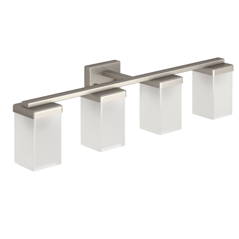 Moen 90-Degree Vanity Lighting Fixture, Brushed Nickel, 4-L C0