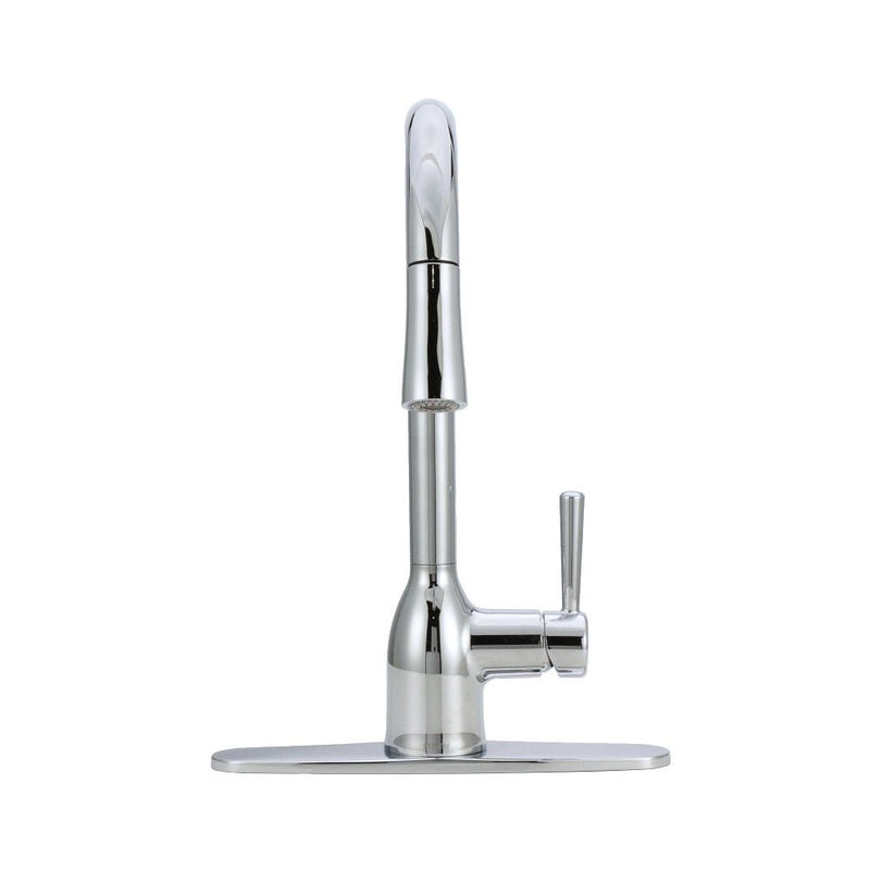 Moen Adler Single Handle Pull-Down Kitchen Faucet, Chrome W0