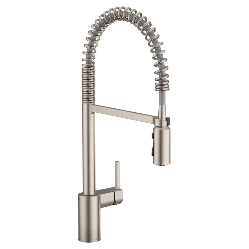 Moen Align Single Handle Pre-Rinse Pull Down Spot-Resist Kitchen Faucet, Stainless Steel H2