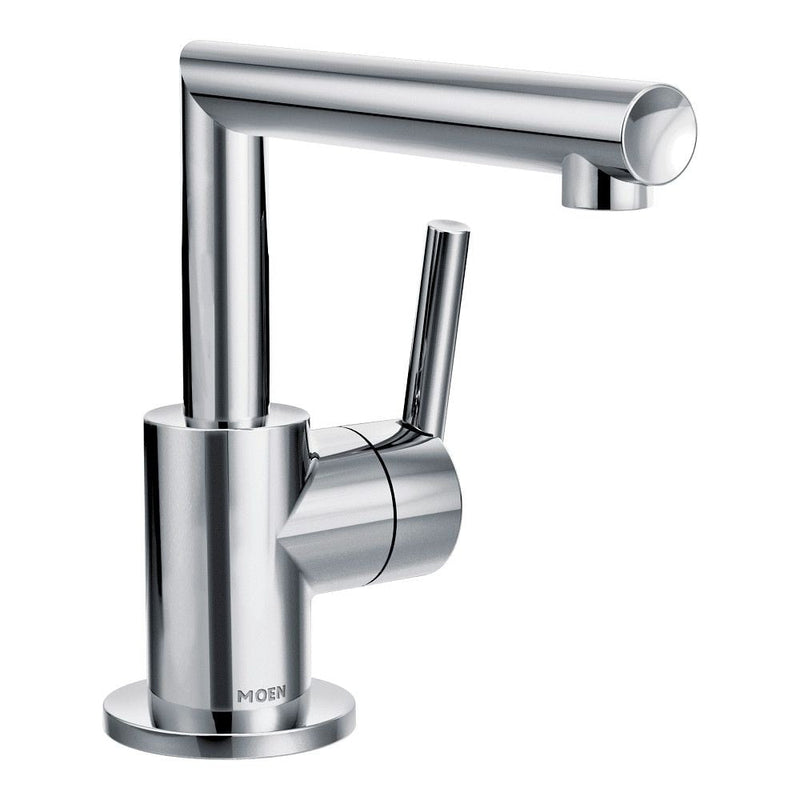 Moen Arris Single Handle Single Hole Bathroom Sink Faucet, WaterSense Certified, Chrome U1