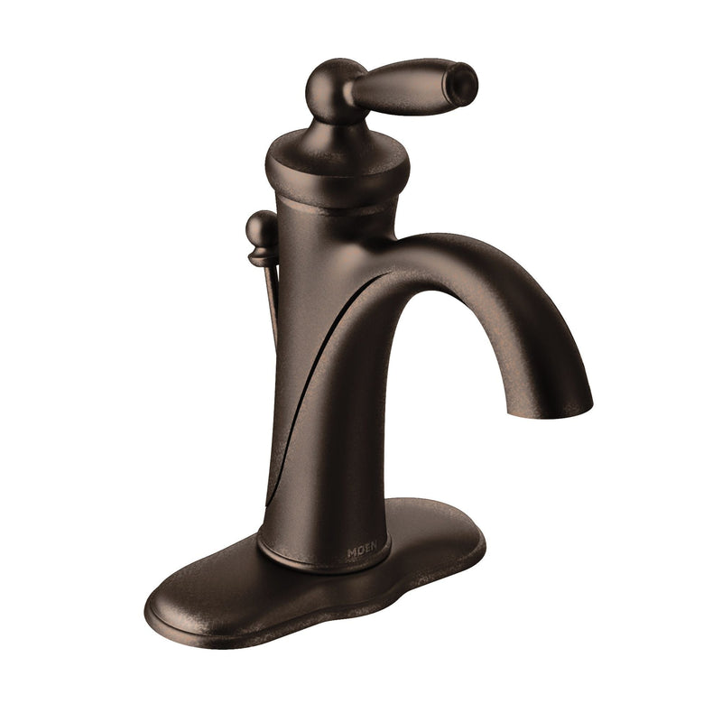 Moen Brantford Single Handle High Arc Single Hole Bathroom Sink Faucet, WaterSense Certified, Oil Rubbed Bronze G7