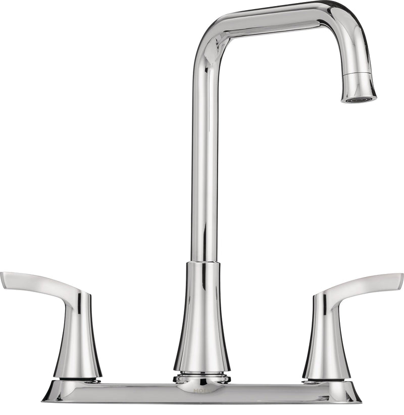 Moen Danika Double Handle Kitchen Faucet, Chrome G6