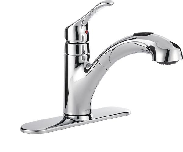 Moen Renzo Single-Handle Pull-Out Kitchen Faucet, Chrome Y7