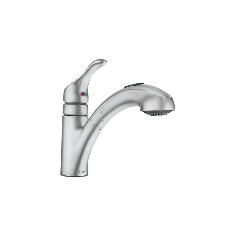 Moen Renzo Single-Handle Pull-Out Kitchen Faucet, Spot Resist Stainless Z4