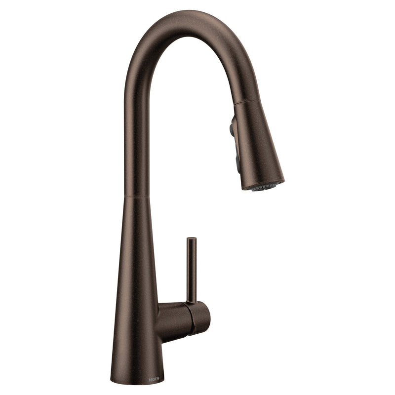Moen Sleek Single Handle High Arc Pull Down Kitchen Faucet, Oil Rubbed Bronze X2