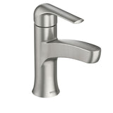 Moen Tilson Single-Handle Brushed Nickel Bathroom Lavatory/Bathroom Sink Faucet with Spot Resist